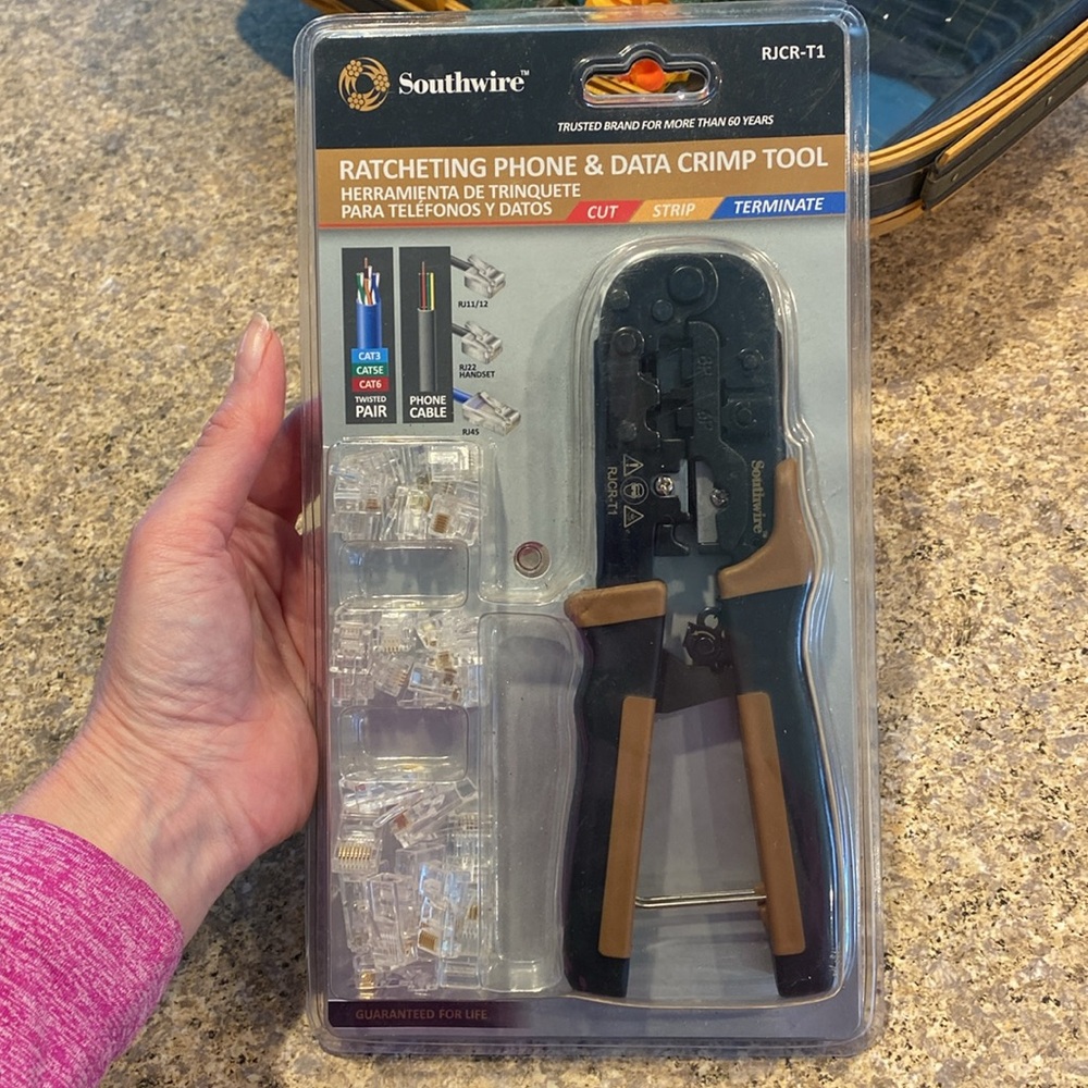 NIP Southwire Ratcheting Phone & Data Crimp Tool RJCR-T1 - Picture 3 of 11
